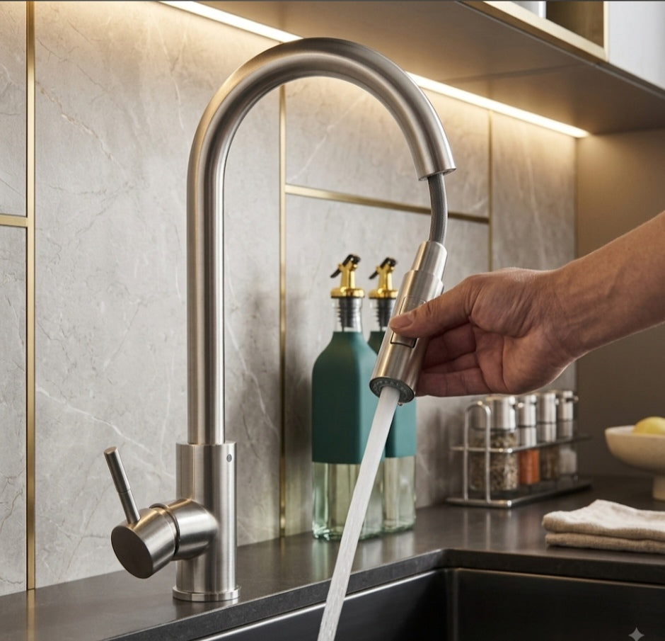 Wasserhahn Küchenarmartur Mischbatterie Brause Modern