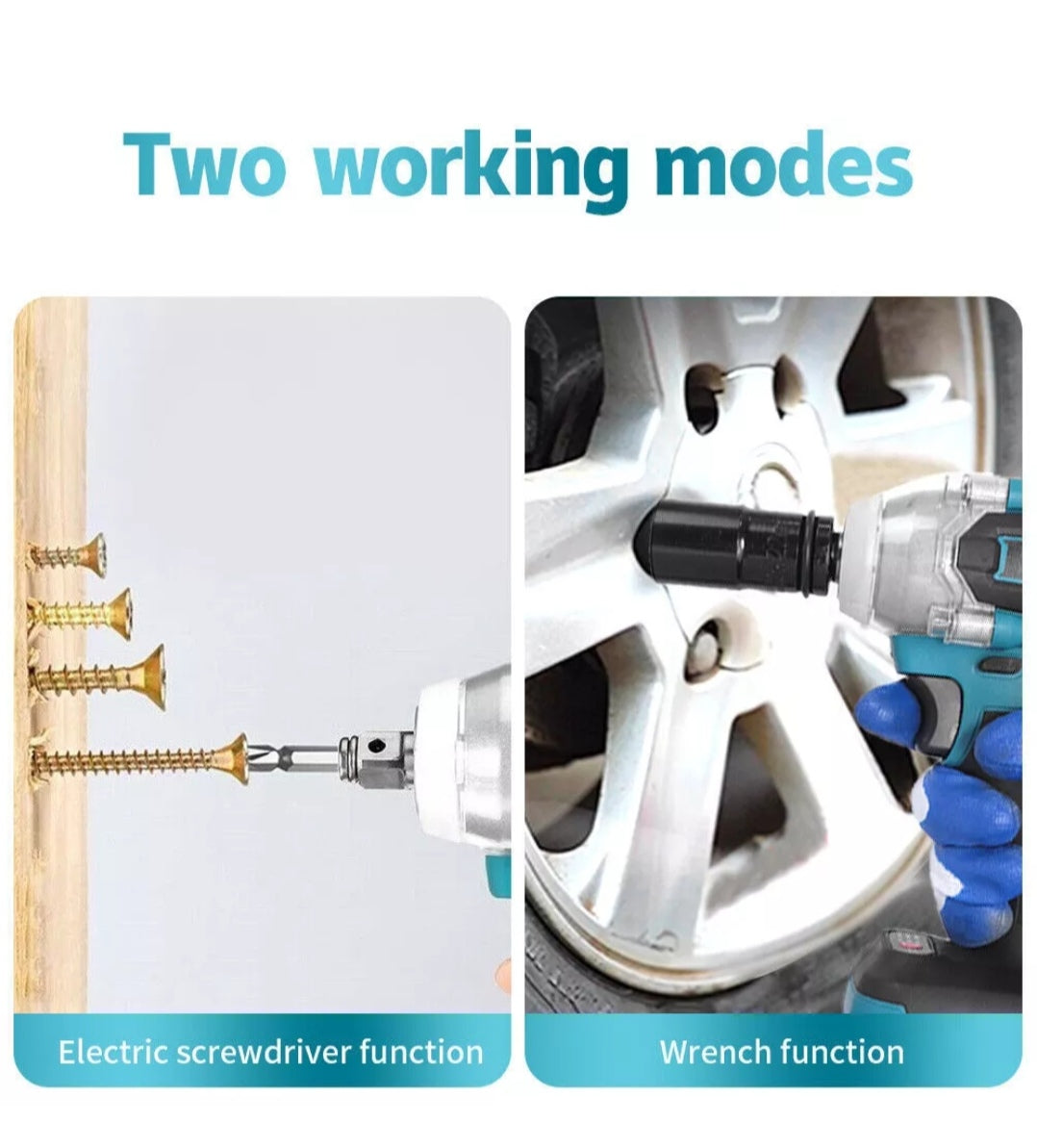 Akku Schlagschrauber mit 2 Akkus Akku Schlagschrauber