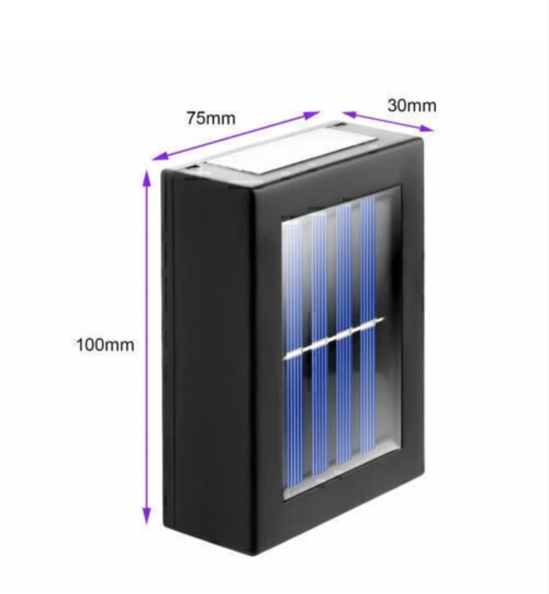 Solar Wandleuchten Wandlampen 2 Stück