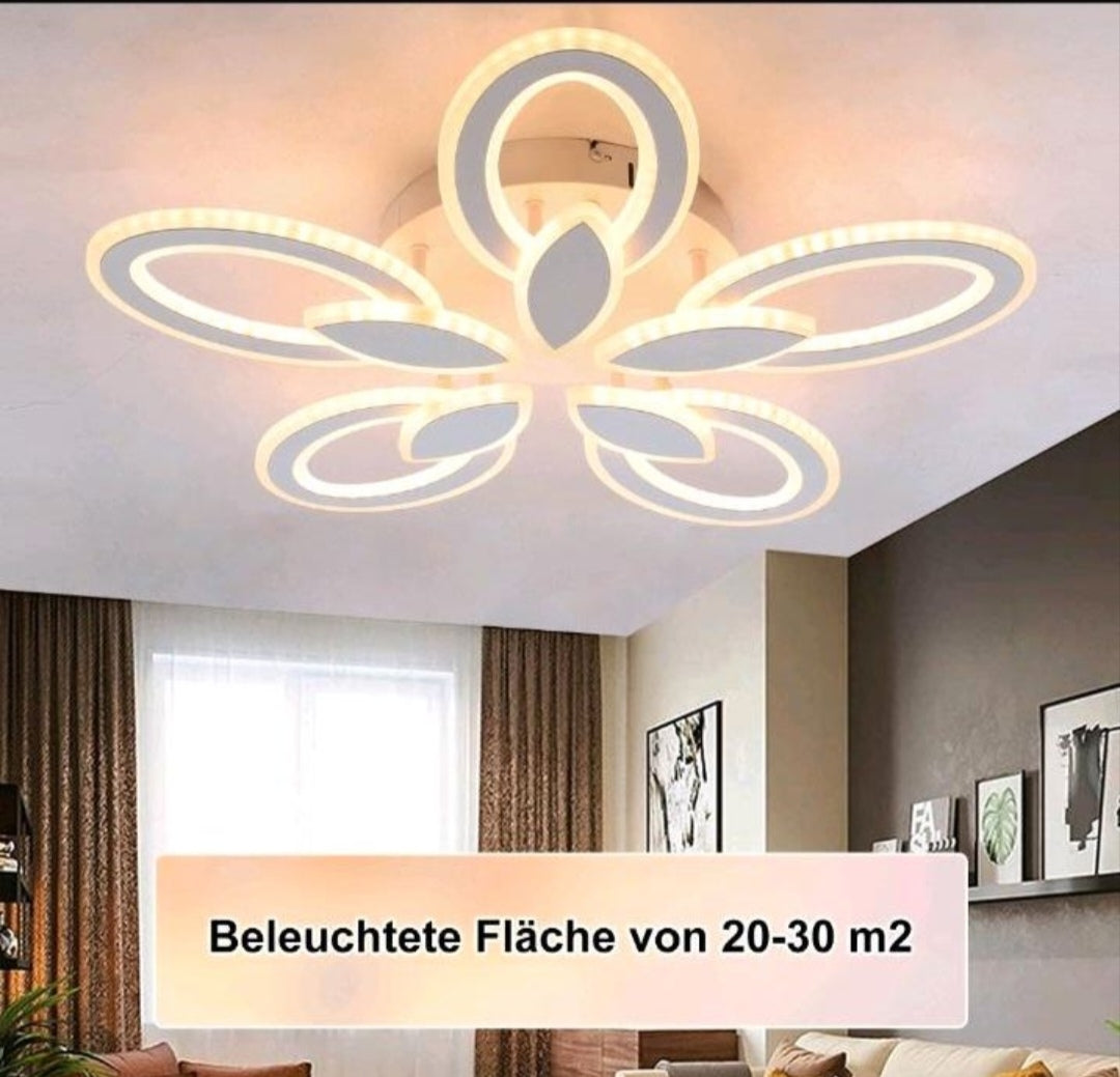 Led Deckenlampe Deckenleuchte Kronleuchter Groß Hell Dimmbar