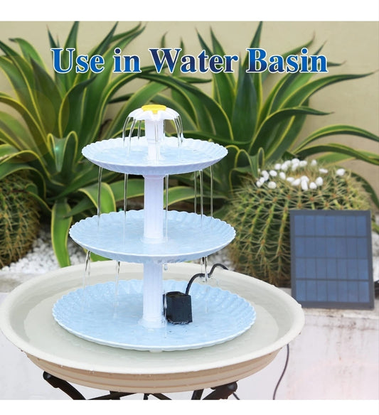 Gartenbrunnen Solarbrunnen Vogelbadbrunnen