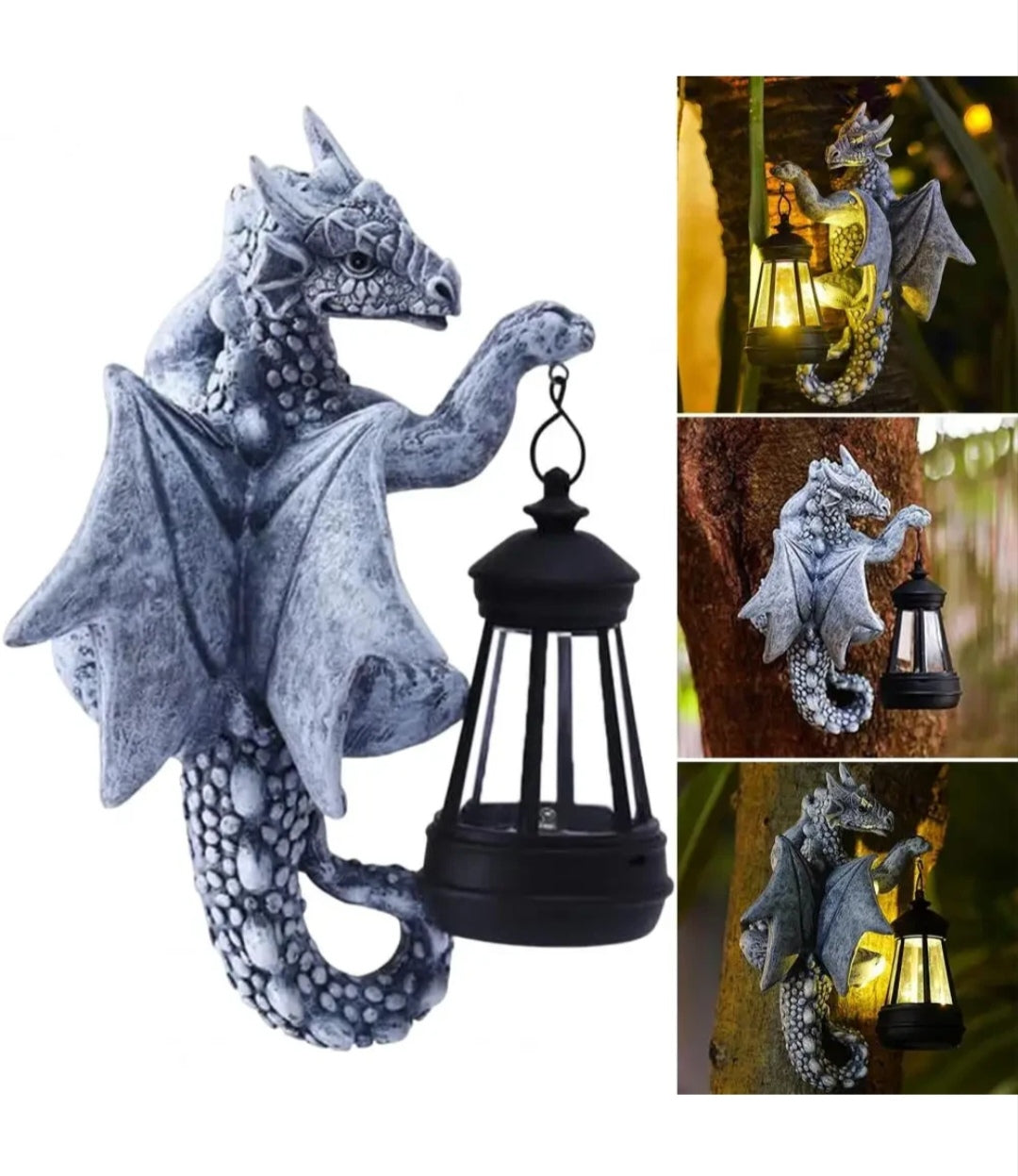 Solarleuchte Drachen Solarlampe