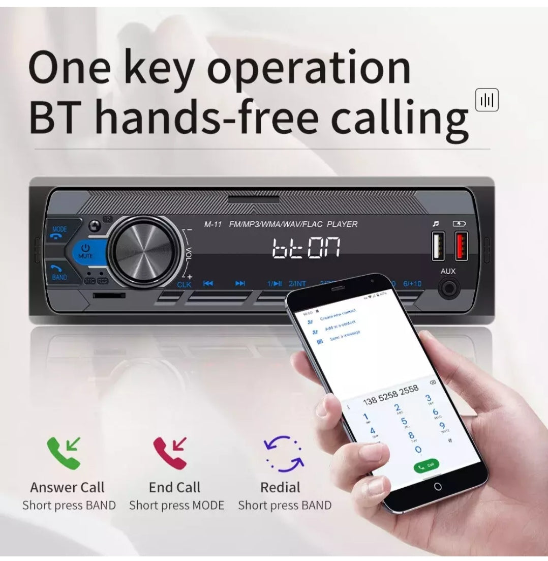 Autoradio Bluetooth Freisprechen Universal Din1 USB