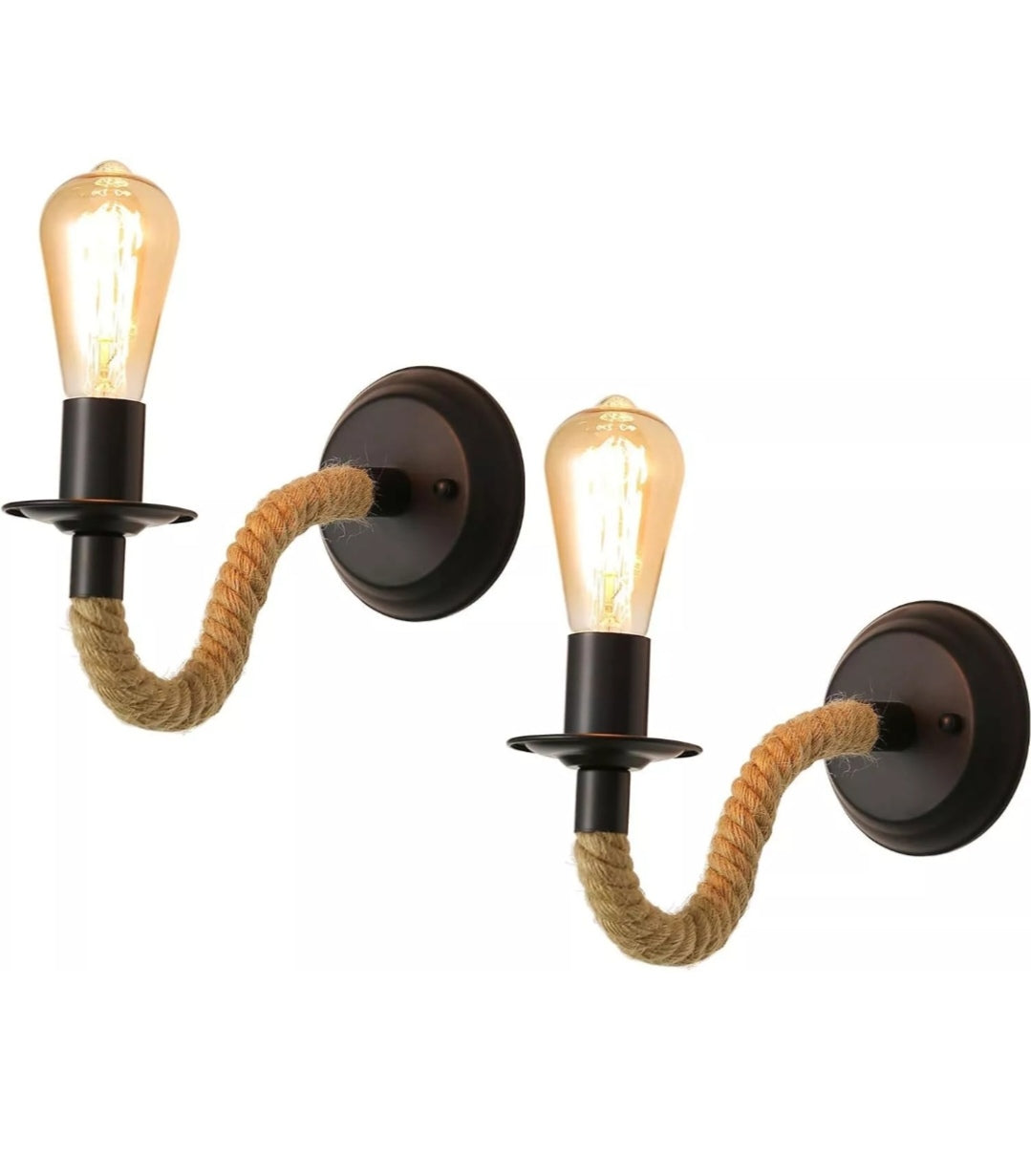 Wandleuchten Wandlampen 2 Stück Retro VINTAGE Antik Design Neu