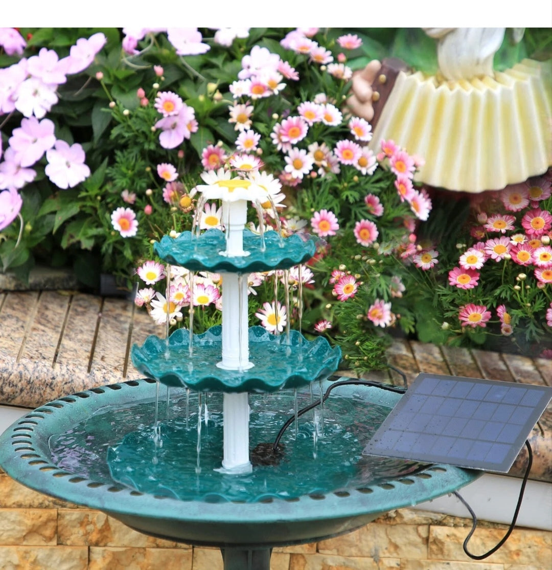 Gartenbrunnen Vogelbadbrunnen Solarbrunnen