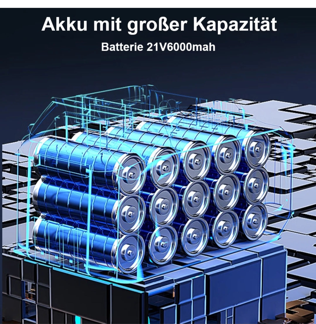 Akku Hochdruckreinger Druckreiniger mit 2 x Akku