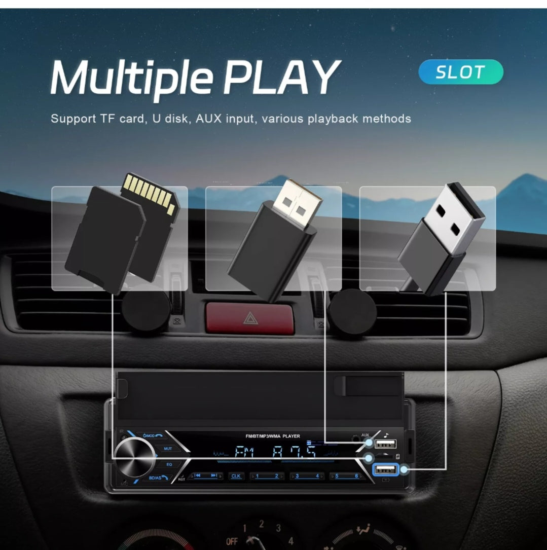 Autoradio Bluetooth Freisprechen Handyhalter USB DIN 1 Norm