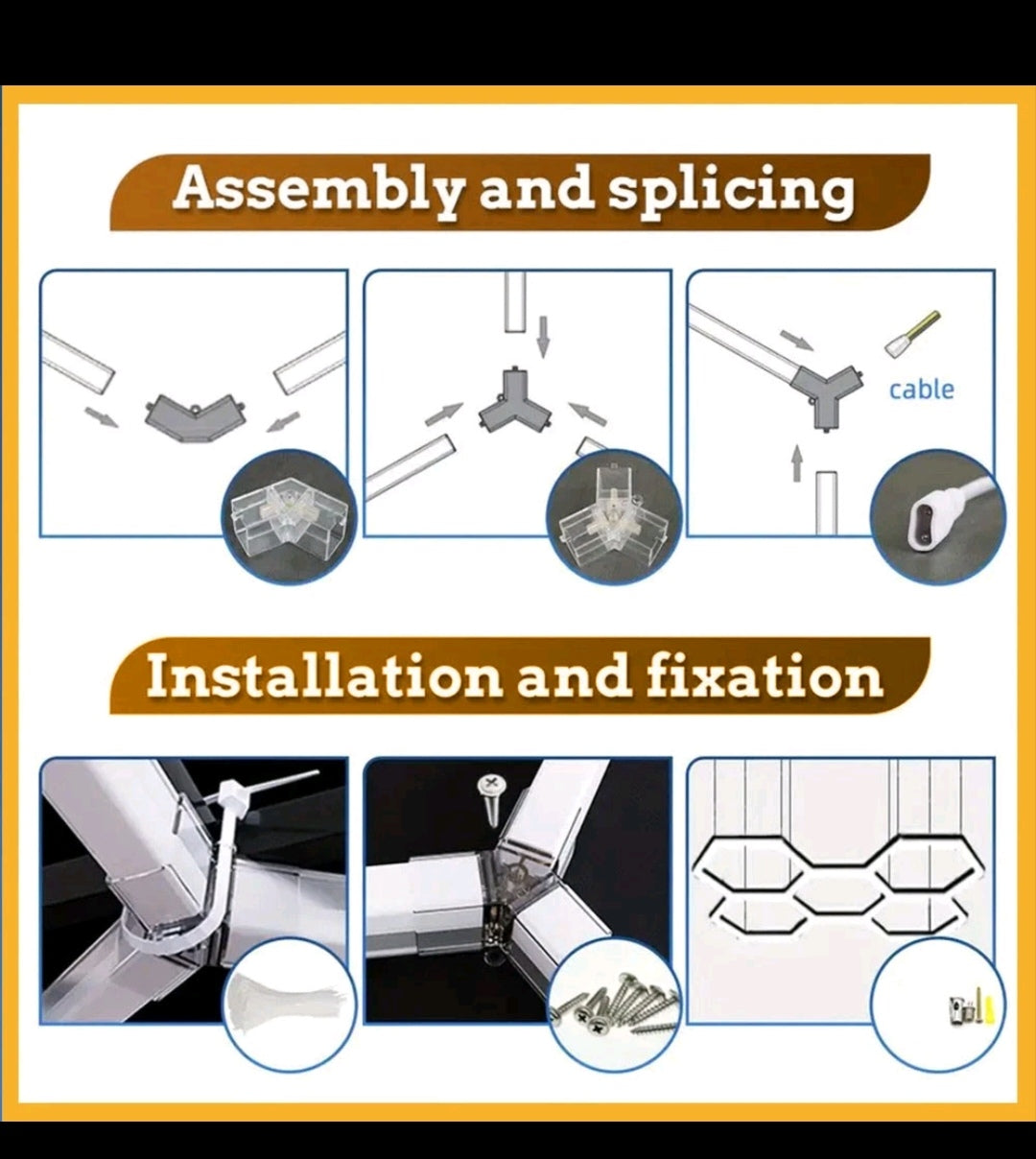 Hexagon Deckenlampe Garagenlicht Werkstattlampe Showroom Lampe