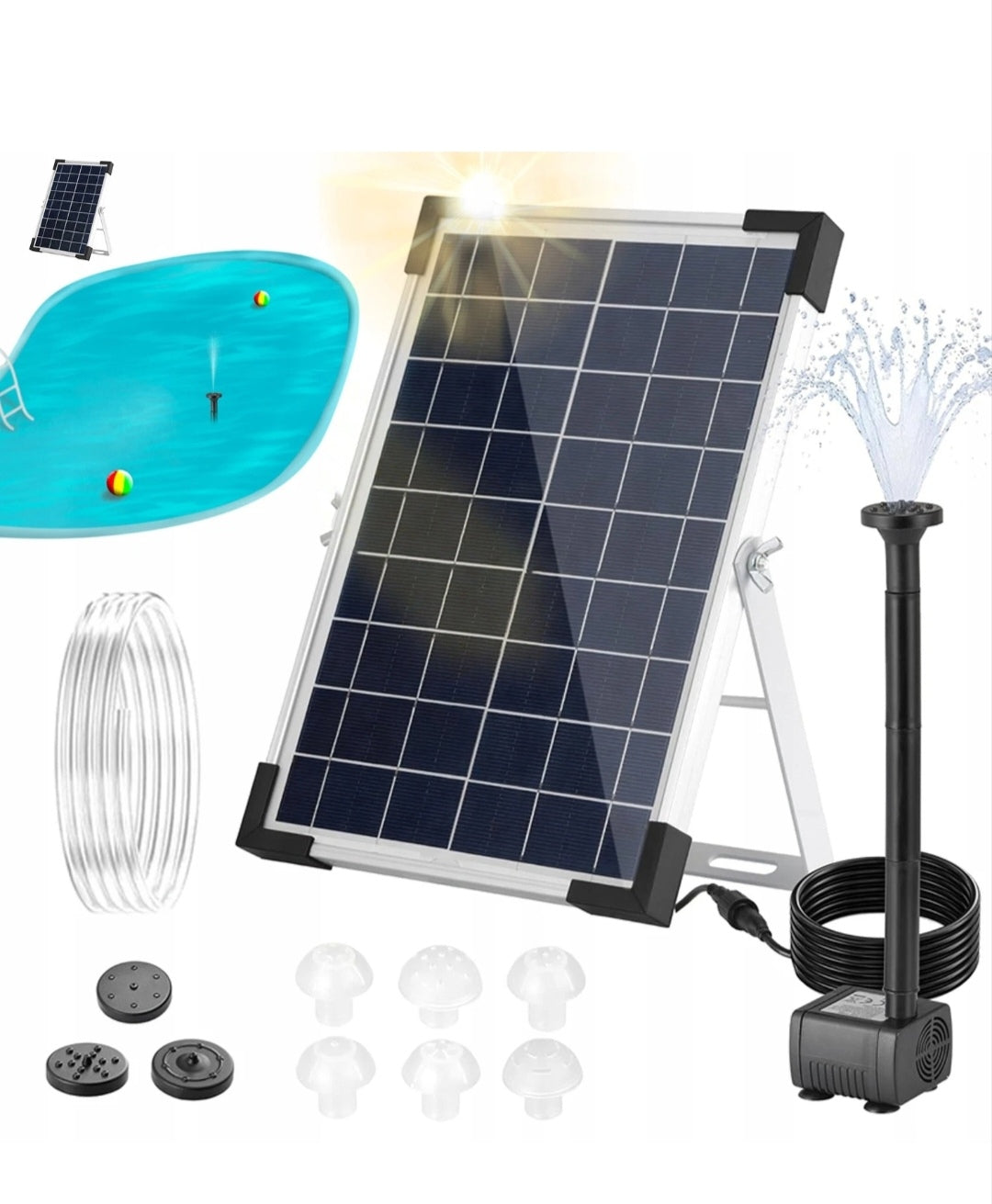 Solar Teichpumpe Brunnenpumpe Gartenpumpe