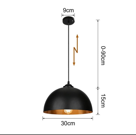 Pendelleuchten Deckenlampe 2 er Set Retro Vintage Design