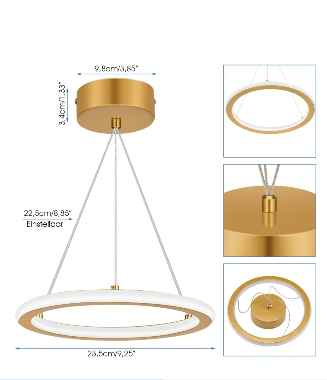 LED Pendelleuchte Deckenlampe Kronleuchter Elegant Modern