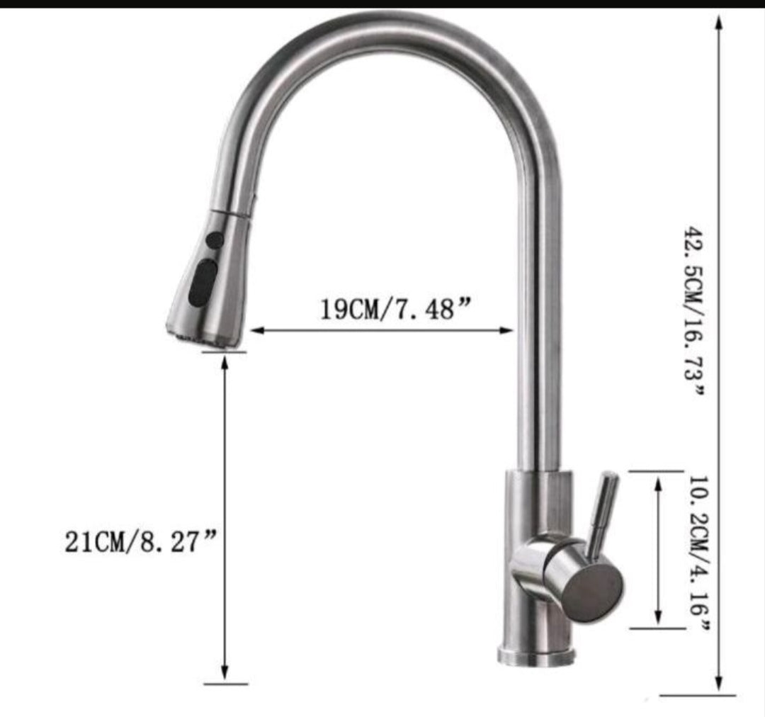 Küchenarmartur Mischbatterie Wasserhahn mit Brause Flexible