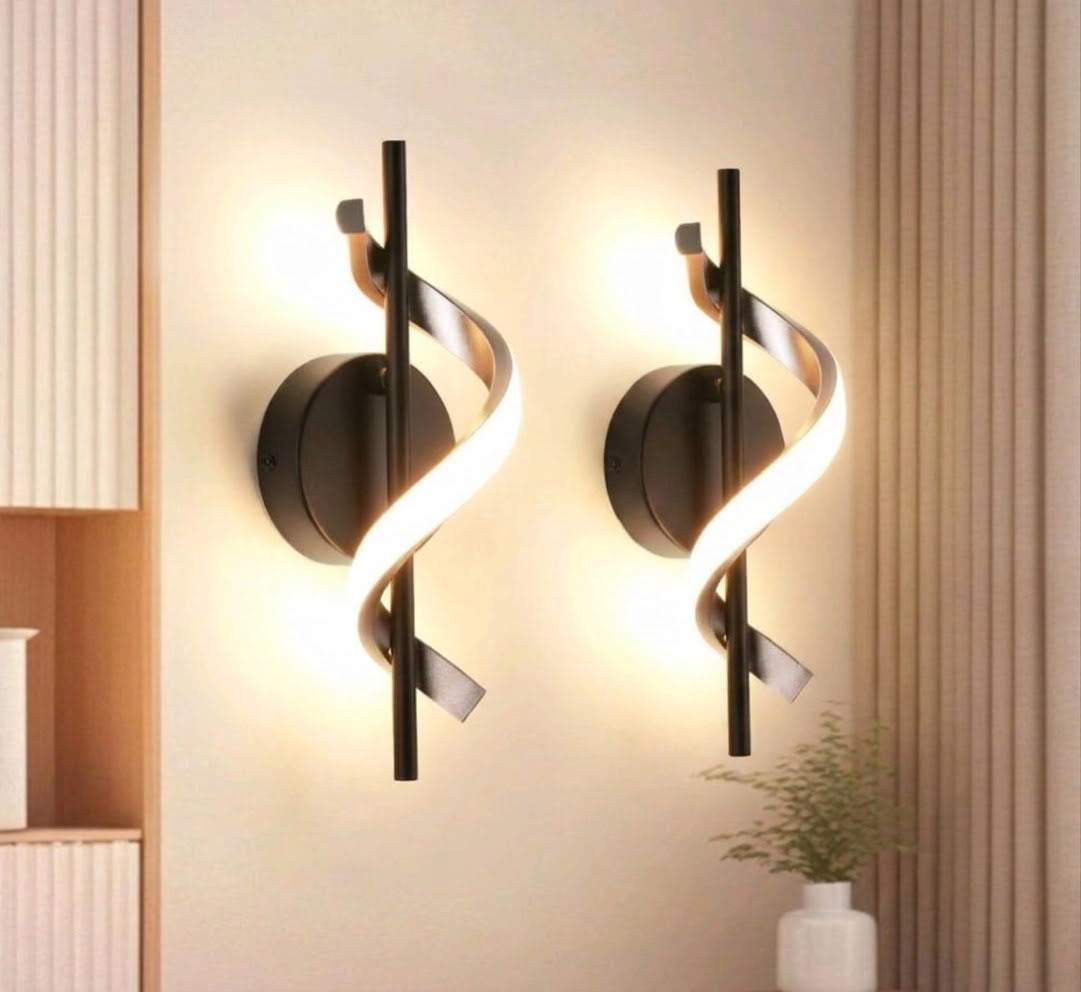 LED Wandleuchten Wandlampen innen 2 Stück Modern