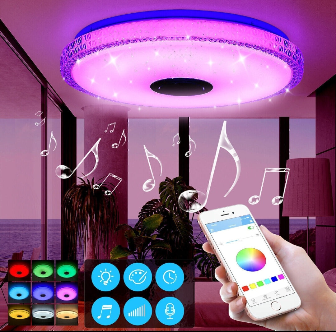 Deckenlampe Deckenleuchte Bluetooth Lautsprecher Rgb