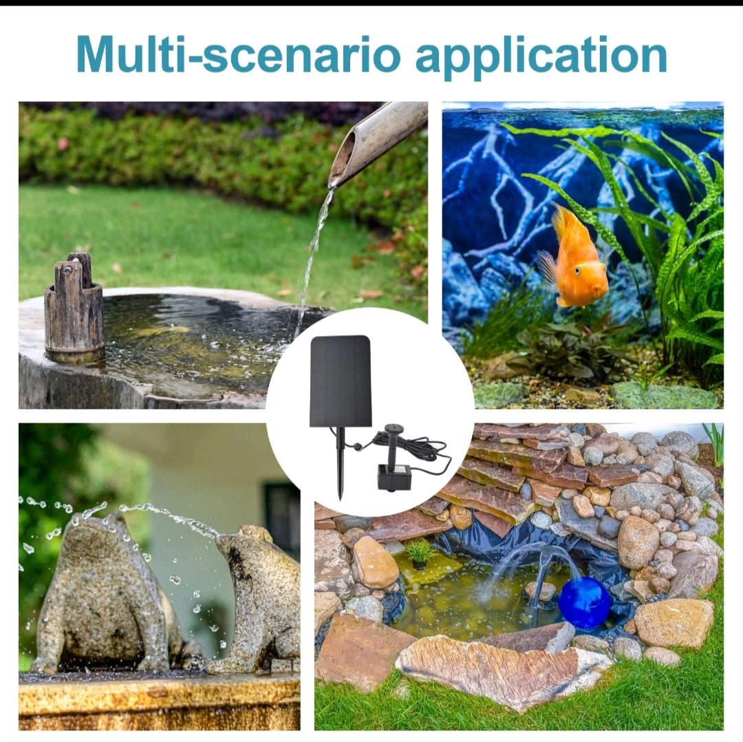 Solar Teichpumpe Brunnenpumpe Gartenpumpe 2.5Watt