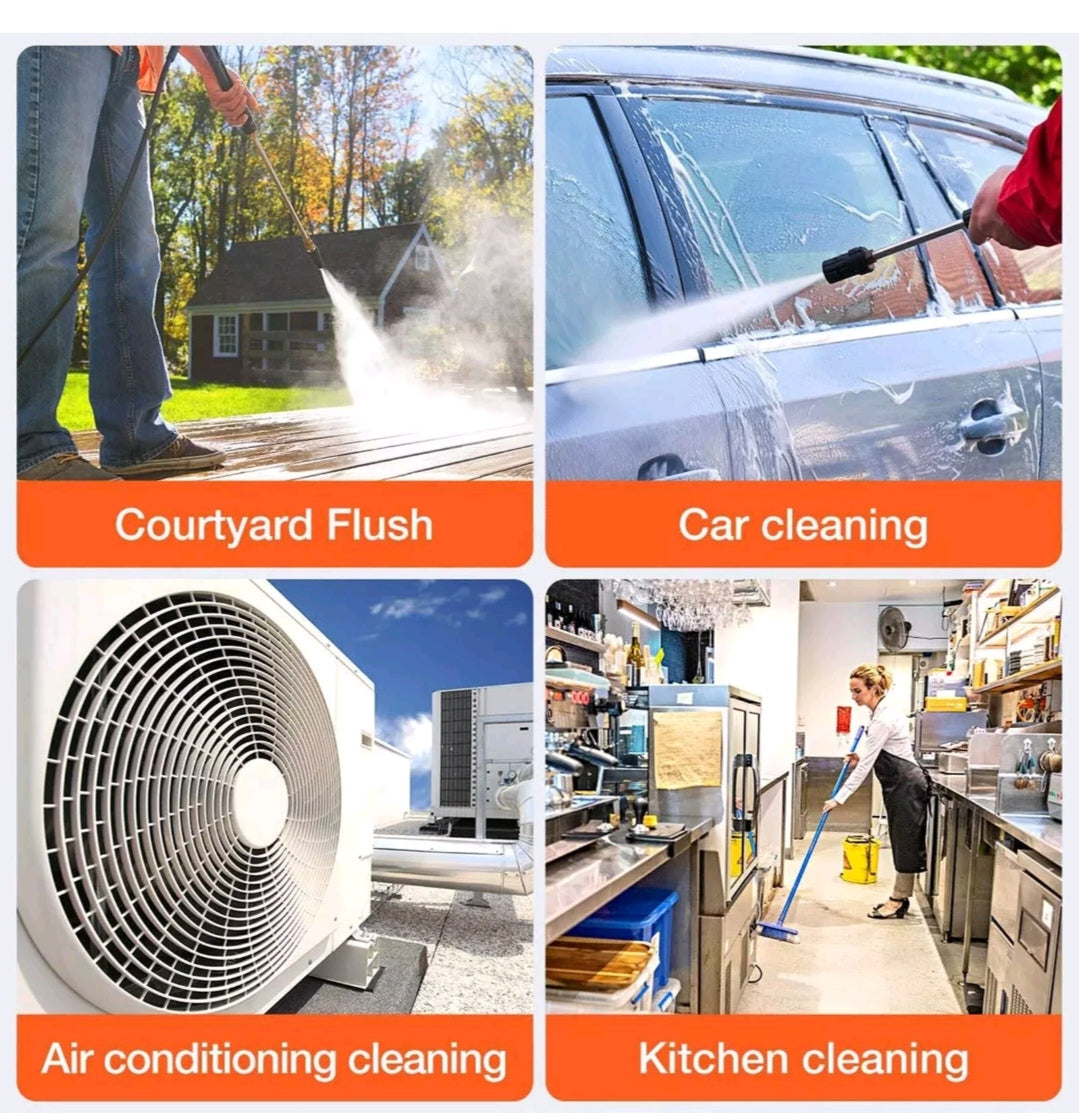 Akku Hochdruckreinger Druckreiniger mit 2 Akkus