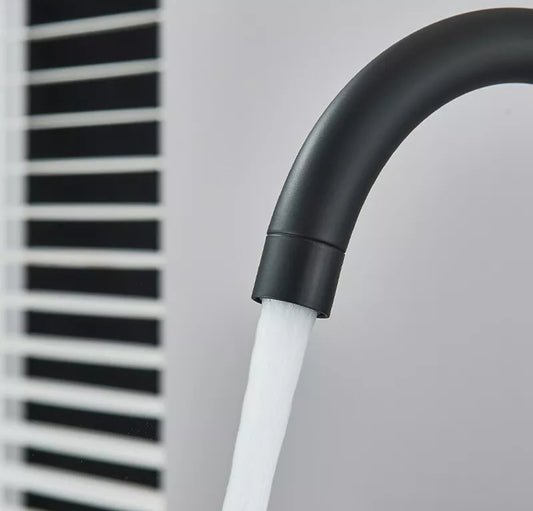 Küchenarmartur Mischbatterie Wasserhahn Schwarz Hochdruck