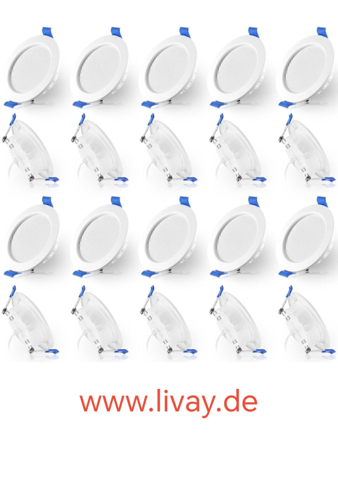 Led Einbau Spots Strahler 20St Kaltweiss