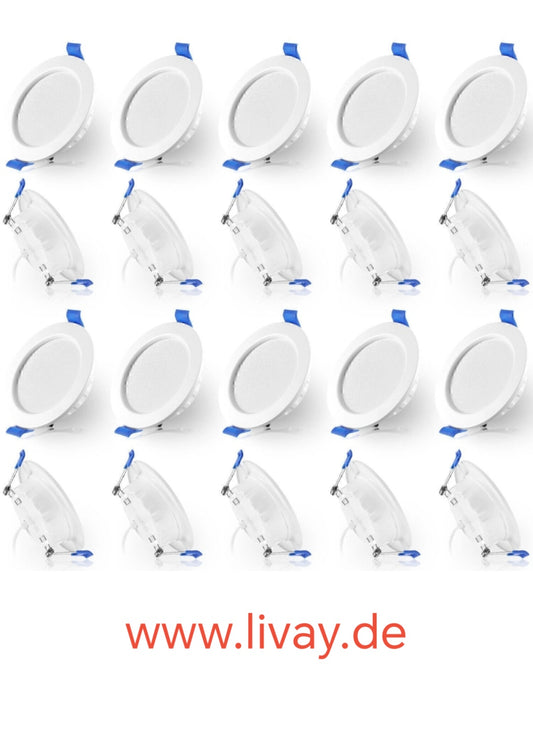 Led Einbau Spots Strahler 20St Kaltweiss