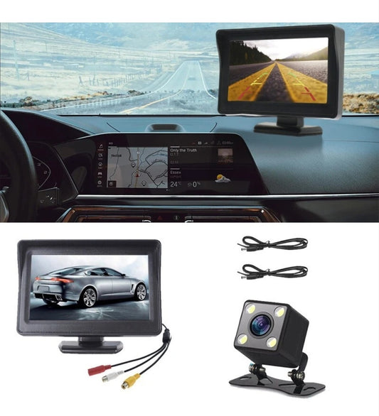 Rückfahrtkamera mit Monitor Rückfahrsystem PKW, Wohnwagen