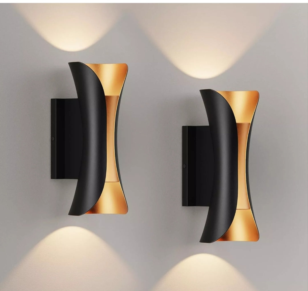 LED Wandleuchten Wandlampen innen Aussen 2 Stück