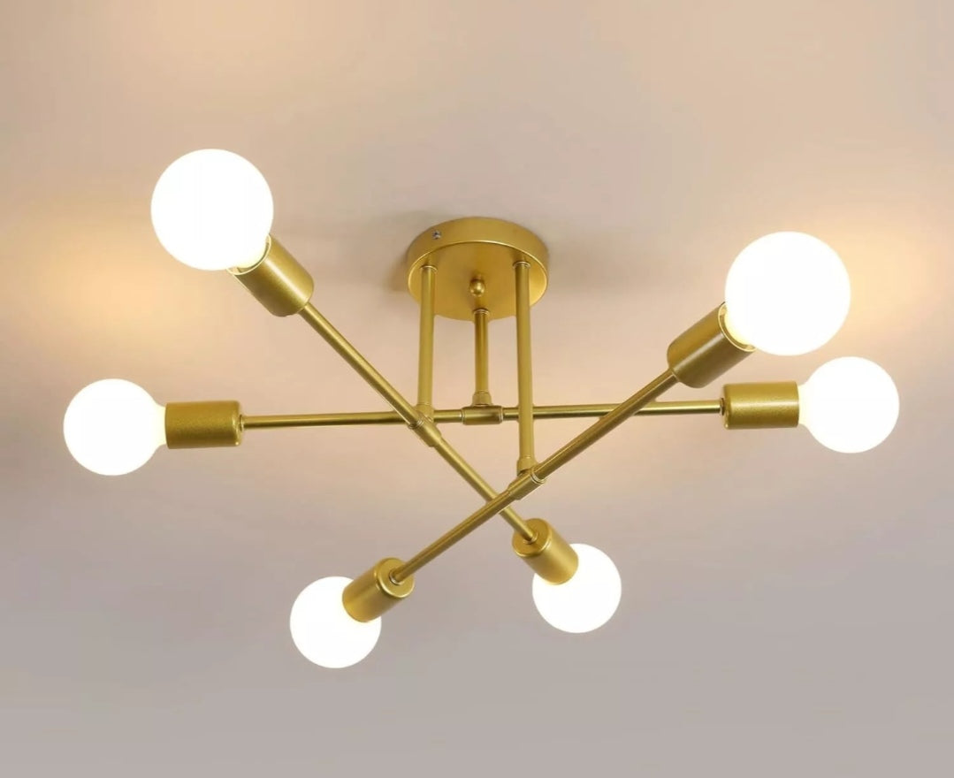 Deckenlampe Deckenleuchte Kronleuchter Gold Design – Livay