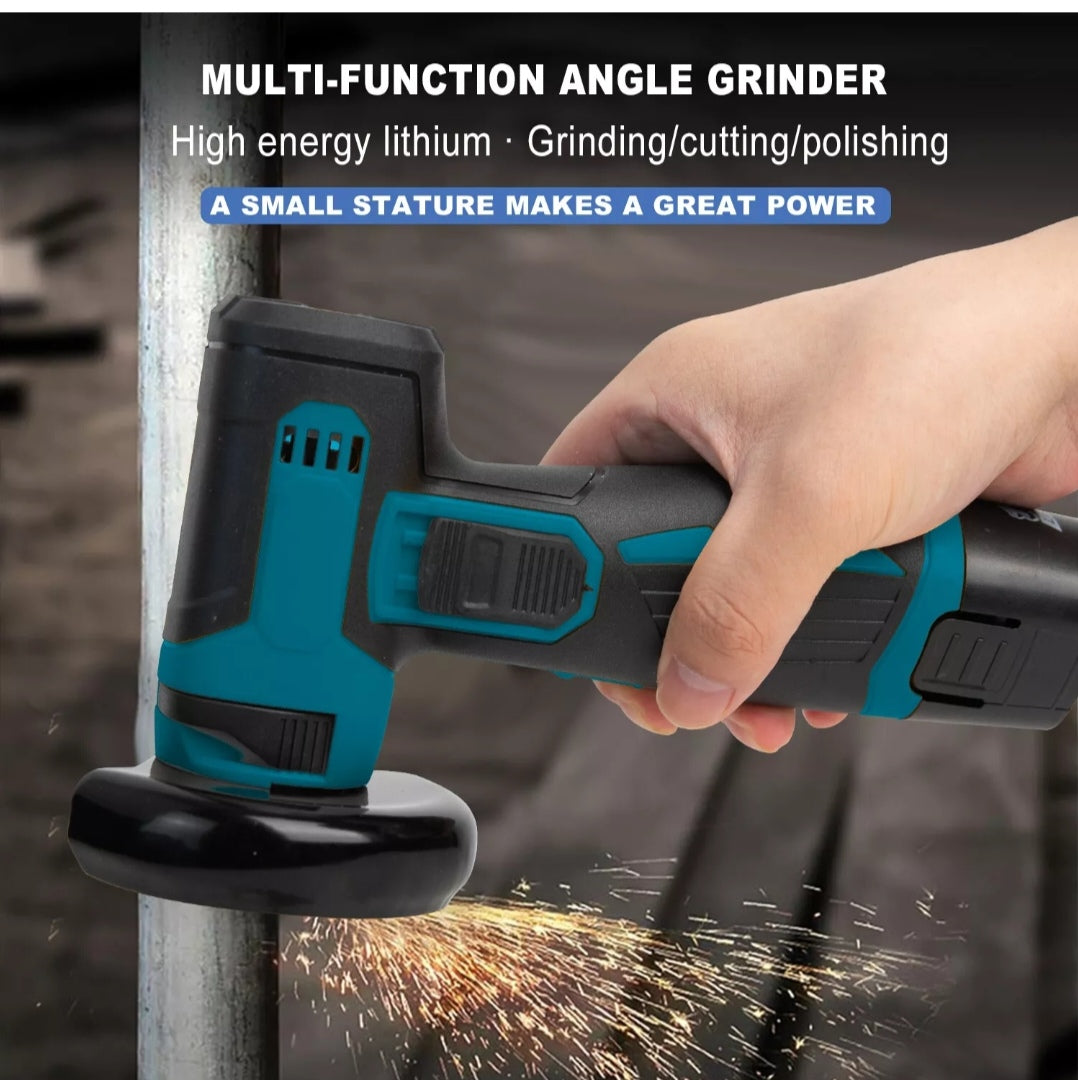 Akku Winkelschleifer Schleifmaschine Flex mit 2 Akkus