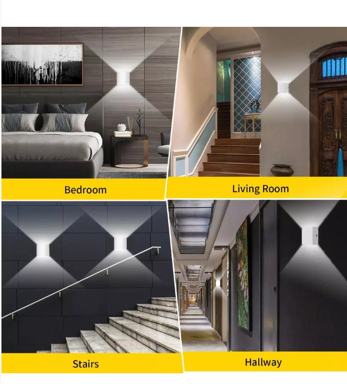 Led Wandleuchten Wandlampen Up Down Innenräume 2St. Kaltweiß