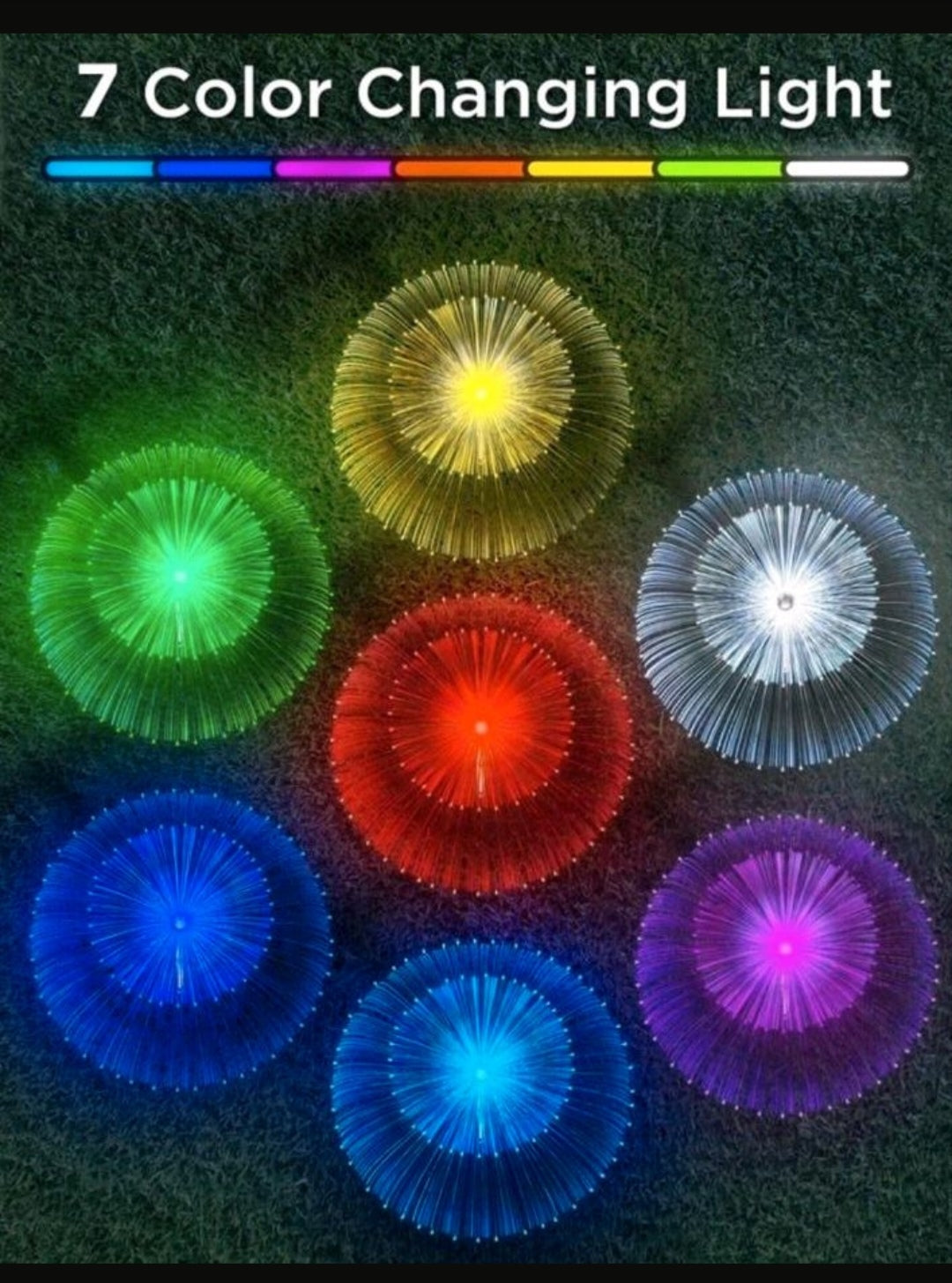 Solarleuchten Solarlampen Jelly Fish Feuerwerk 2 Stück