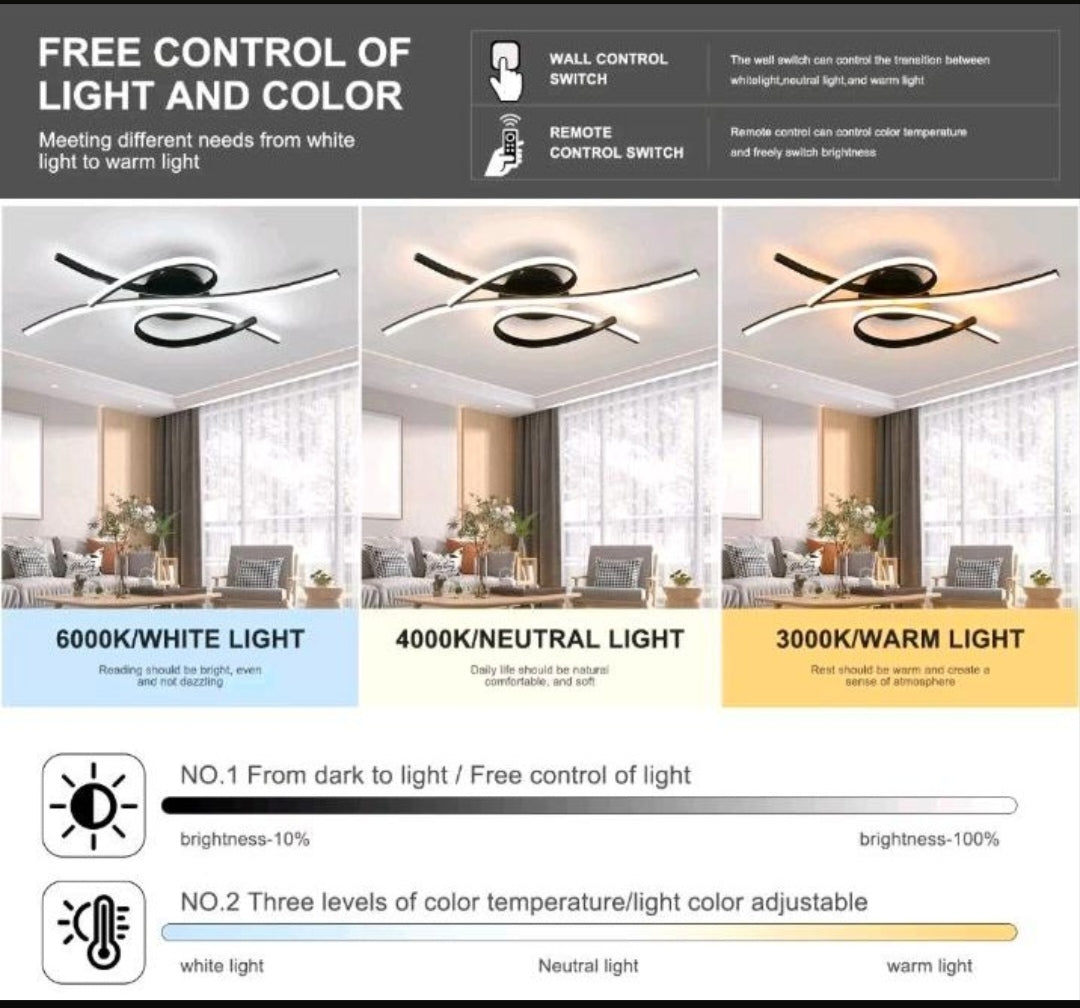 LED Deckenlampe Deckenleuchte Dimmbar Modern Neu