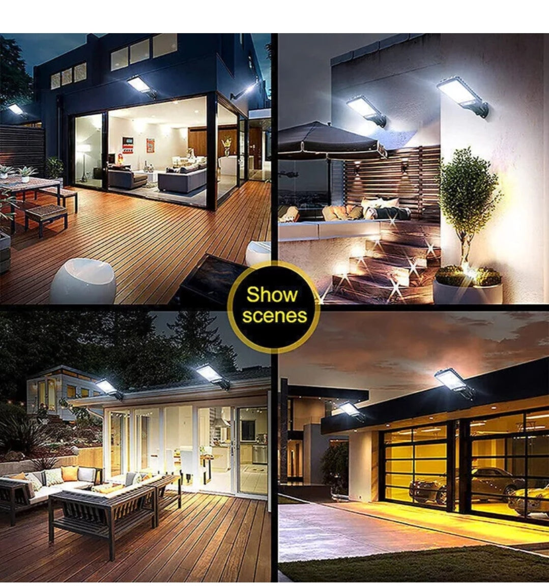 Solar Wandleuchten Wandlampen Fluter mit B. Melder 4 Stück