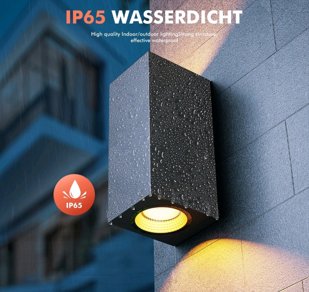 LED Wandleuchten Wandlampen innen Aussen 2 Stück