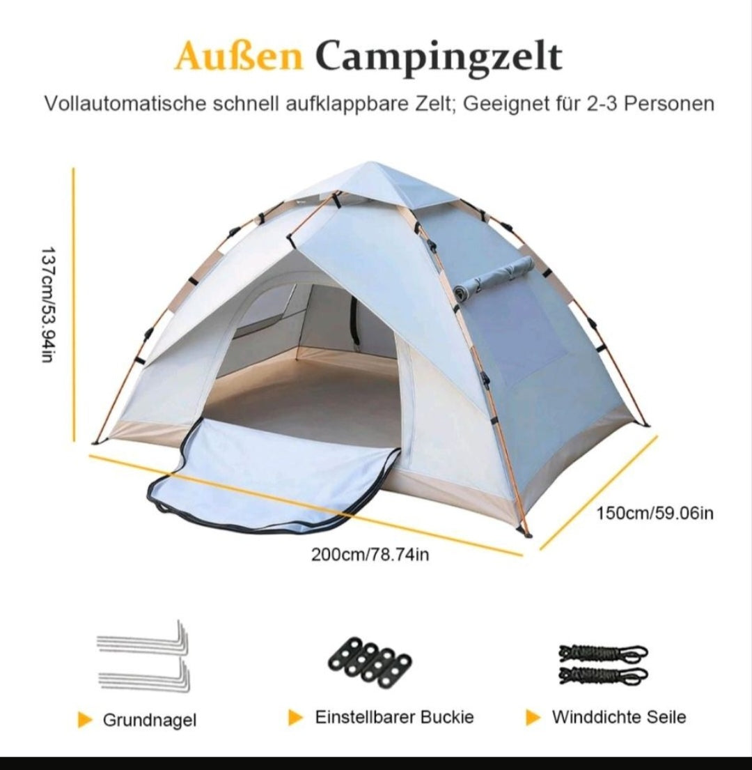 Campingzelt Pop Up Zelt Wurfzelt Wasserfest
