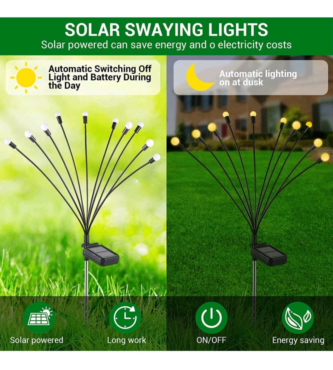 Solarleuchten Solarlampen 4 Stück Glühwürmchen
