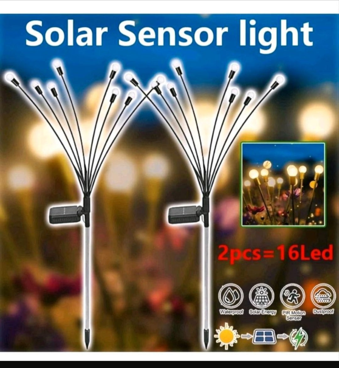 Solarleuchten Solarlampen Glühwürmchen 2Stück