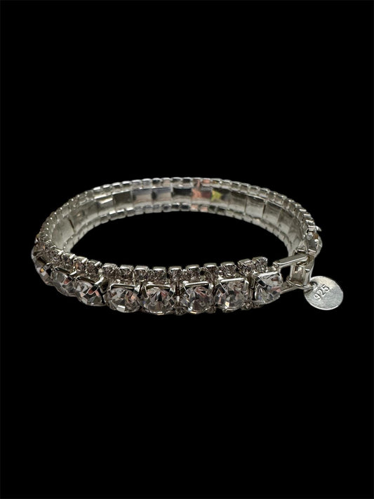 Damen Armband 925er Sterlingsilber Strass Steine inklusive Etui
