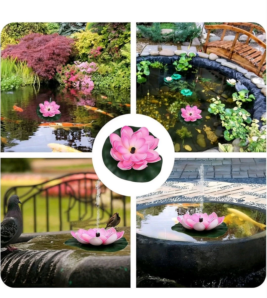 Solar Teichpumpe Brunnenpumpe Gartenpumpe Lotus