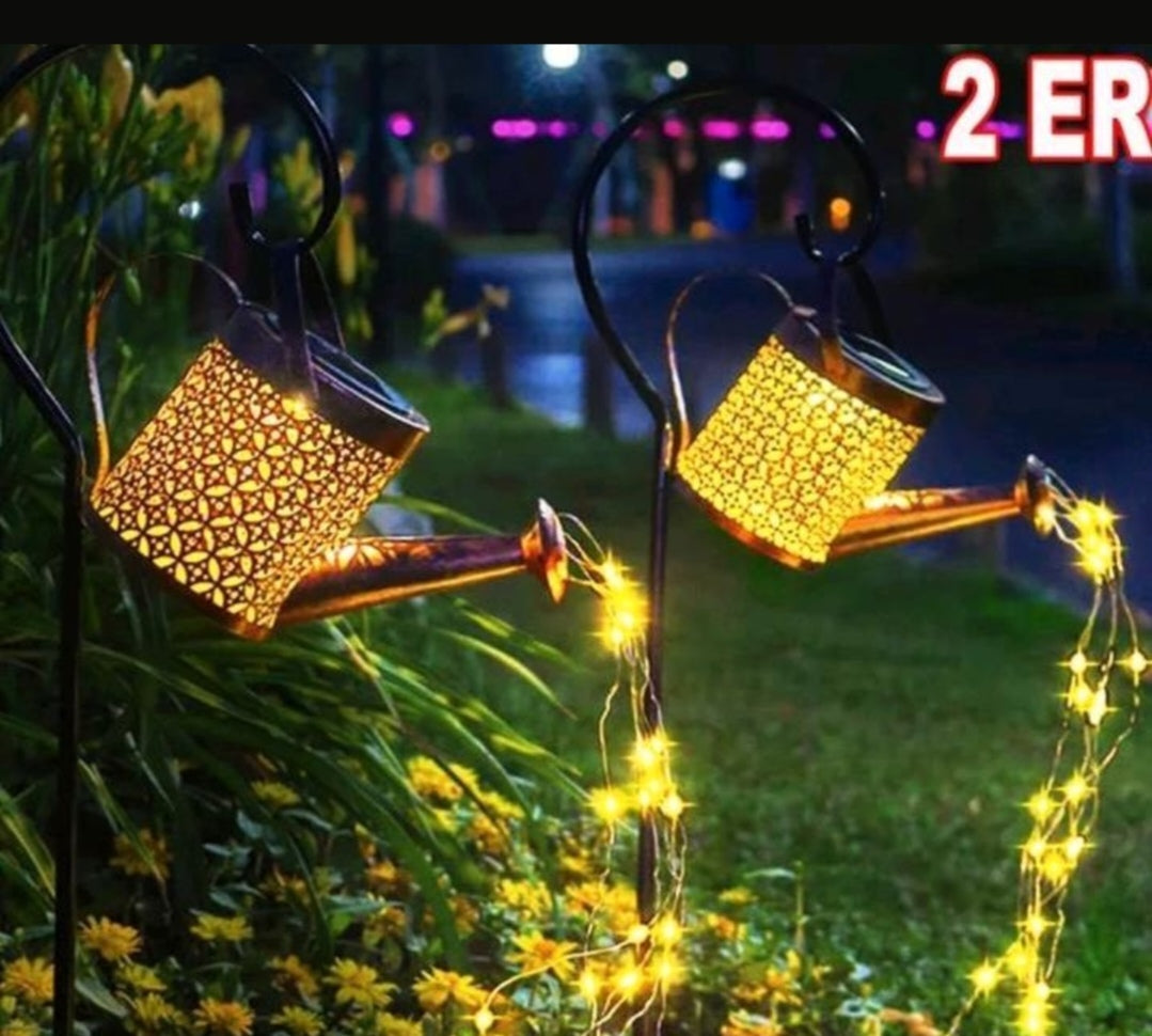 Solar leuchten Solar Lampen 2 STÜCK Gießkanne