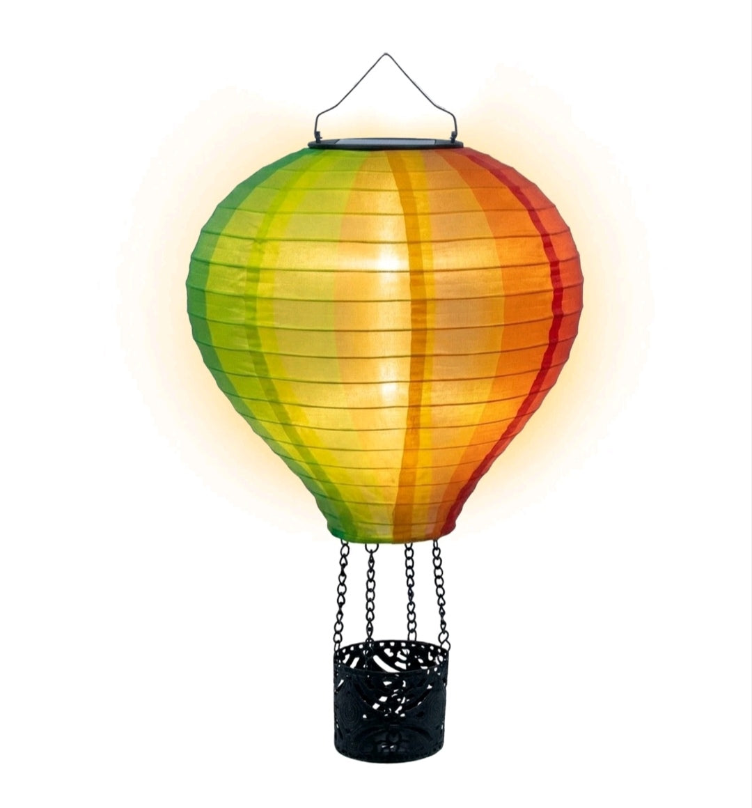 Solar Ballon Heißluftballon Deko Solarlampe Leuchte