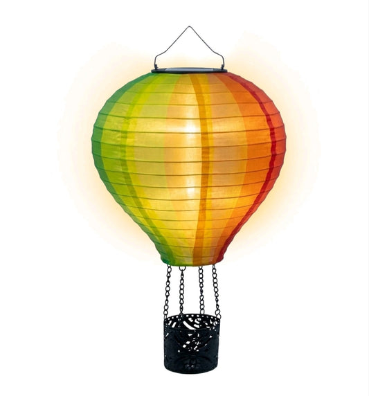 Solar Ballon Heißluftballon Deko Solarlampe Leuchte
