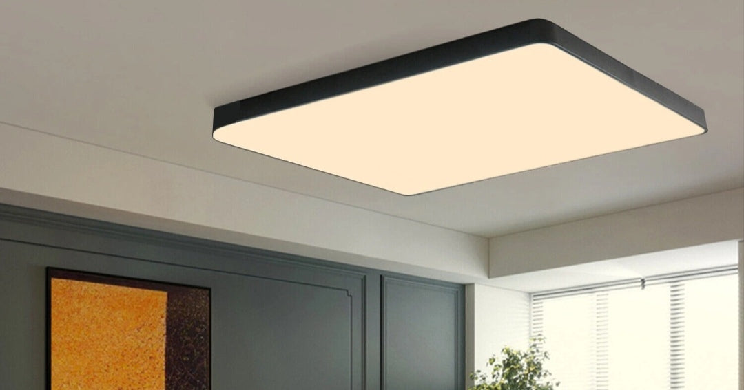 LED Deckenlampe Deckenleuchte Dimmbar Groß Schwarz