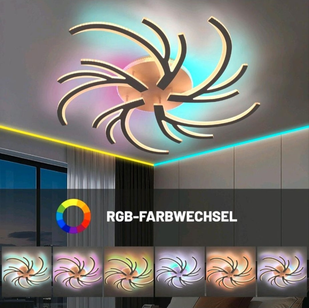 LED Deckenlampe Deckenleuchte Dimmbar 85cm Rgb Modern