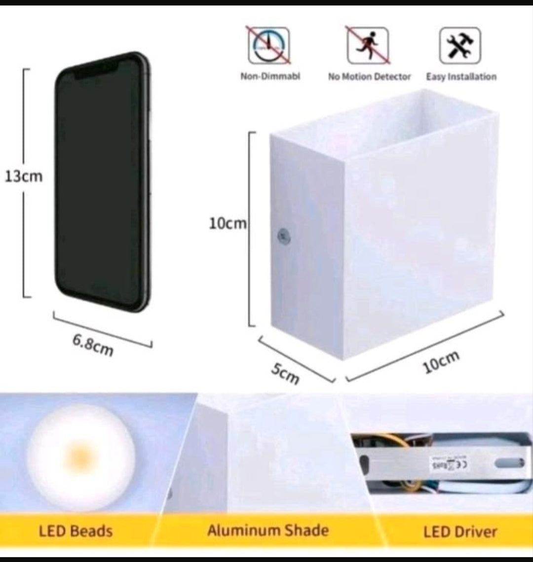 LED Wandleuchten Wandlampen innen 2 Stück Warmweiss