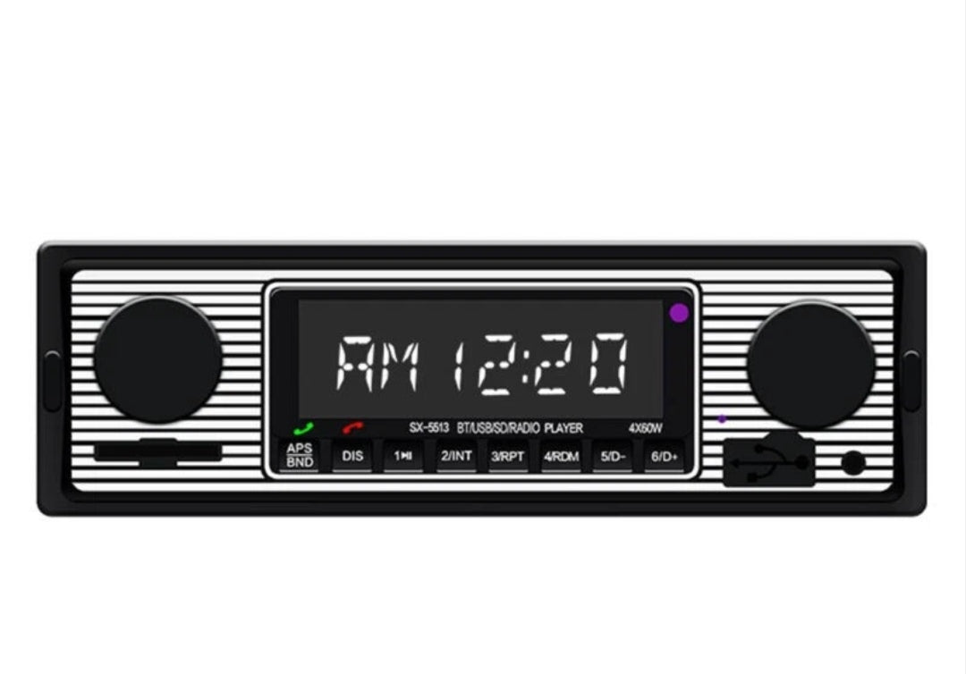 Autoradio Bluetooth Oldtimer Yountimer US Cars DIN 1 Norm