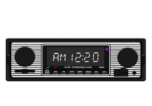 Autoradio Bluetooth Oldtimer Yountimer US Cars DIN 1 Norm