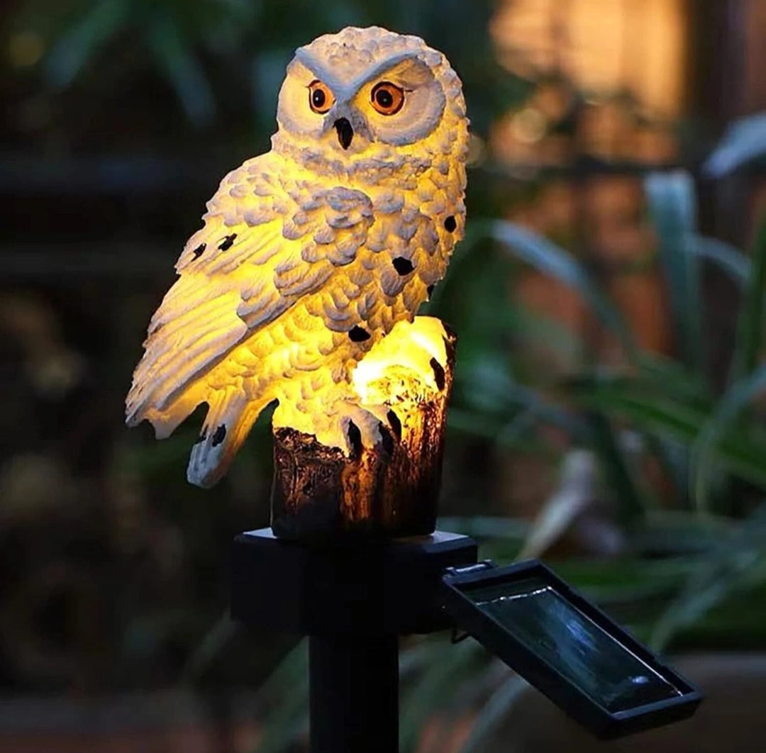 Solarleuchte Solarlampe Eule Solareule