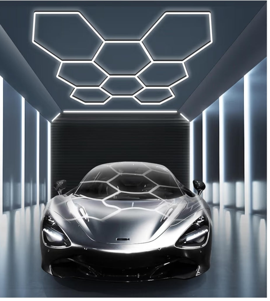 Hexagon Garagenlicht Werkstattlampe Showroom 8er