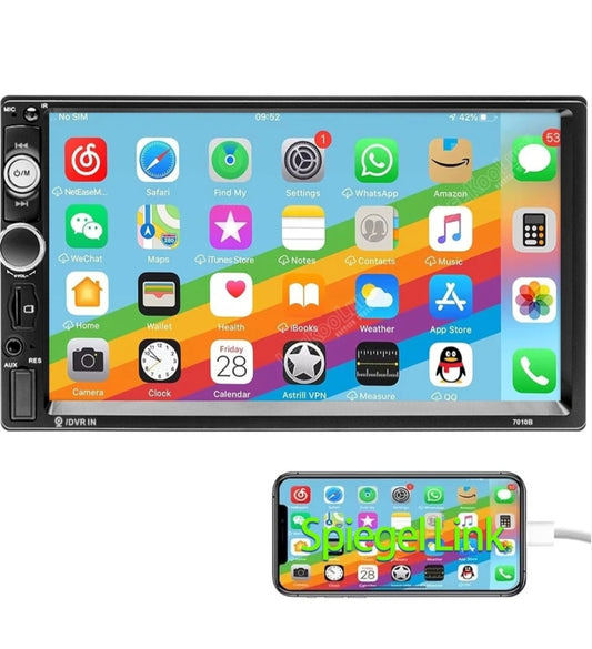 Autoradio Doppel Din2 Touchscreen 7 Zoll