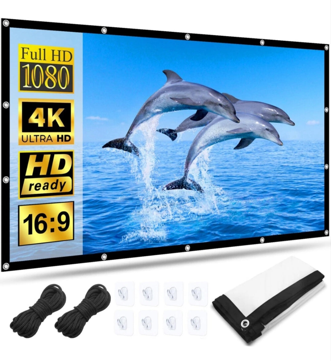 Beamer Leinwand 100 Zoll Projektor Leinwand