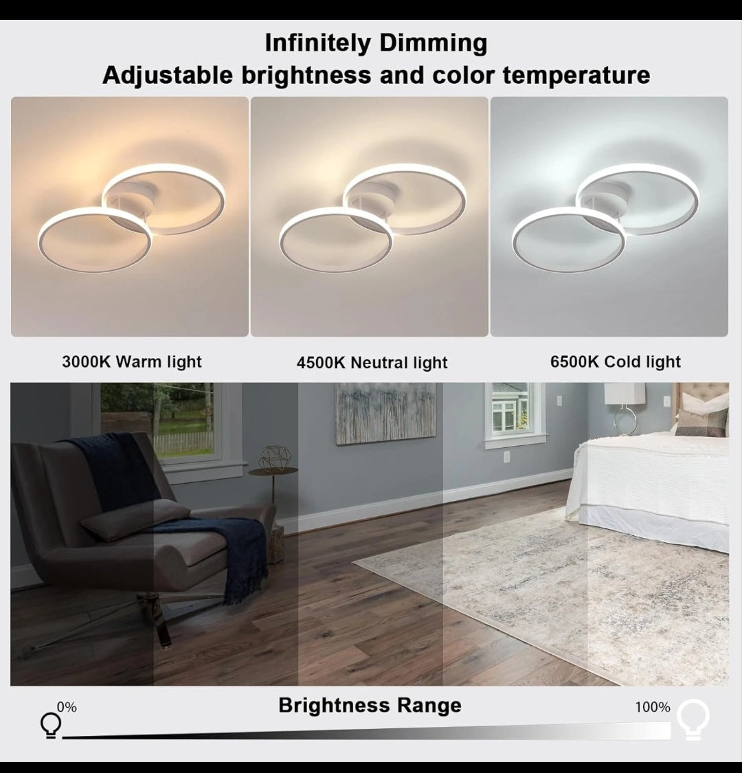 LED Deckenlampe Deckenleuchte Dimmbar Modern